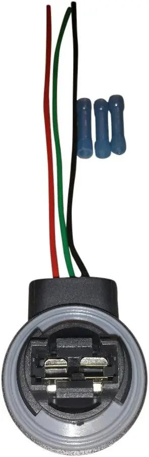 

3157/4157 Wire Harness Pigtail Socket for LED and Standard Bulbs Turn Signal, Brake Light, DRL, Daytime Running Lights, Backup,