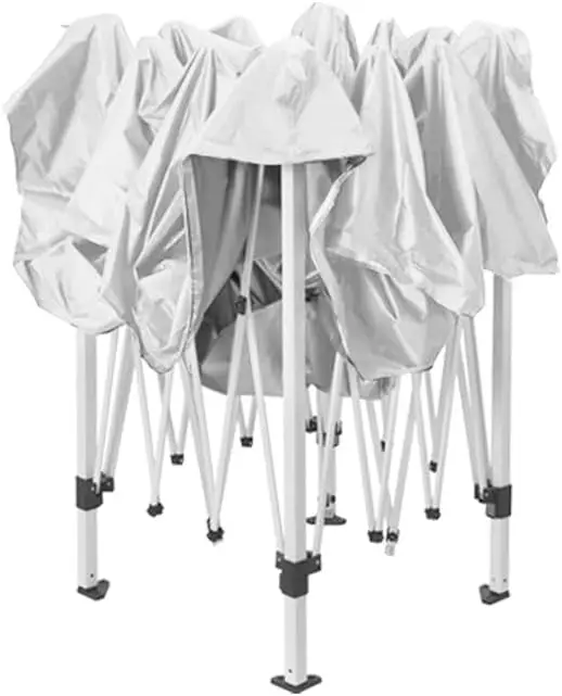 3x3 سرادق الأبيض أكشاك، المنبثقة أكشاك التخييم خيمة قابلة للطي قماش القنب حديقة في الهواء الطلق حفل زفاف المظلة فناء Carport، المياه Resi