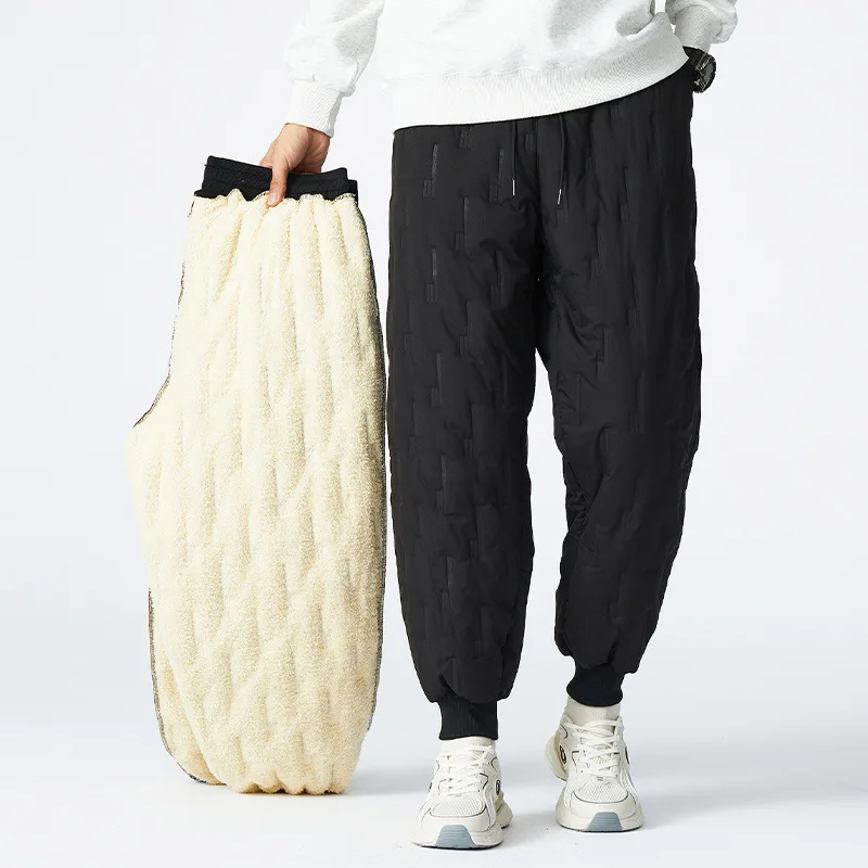 New Style Large-Sized Cotton-Padded Pants for Men Warm, Insulating Waterproof and Durable Outdoor Pants for Leisure Activities