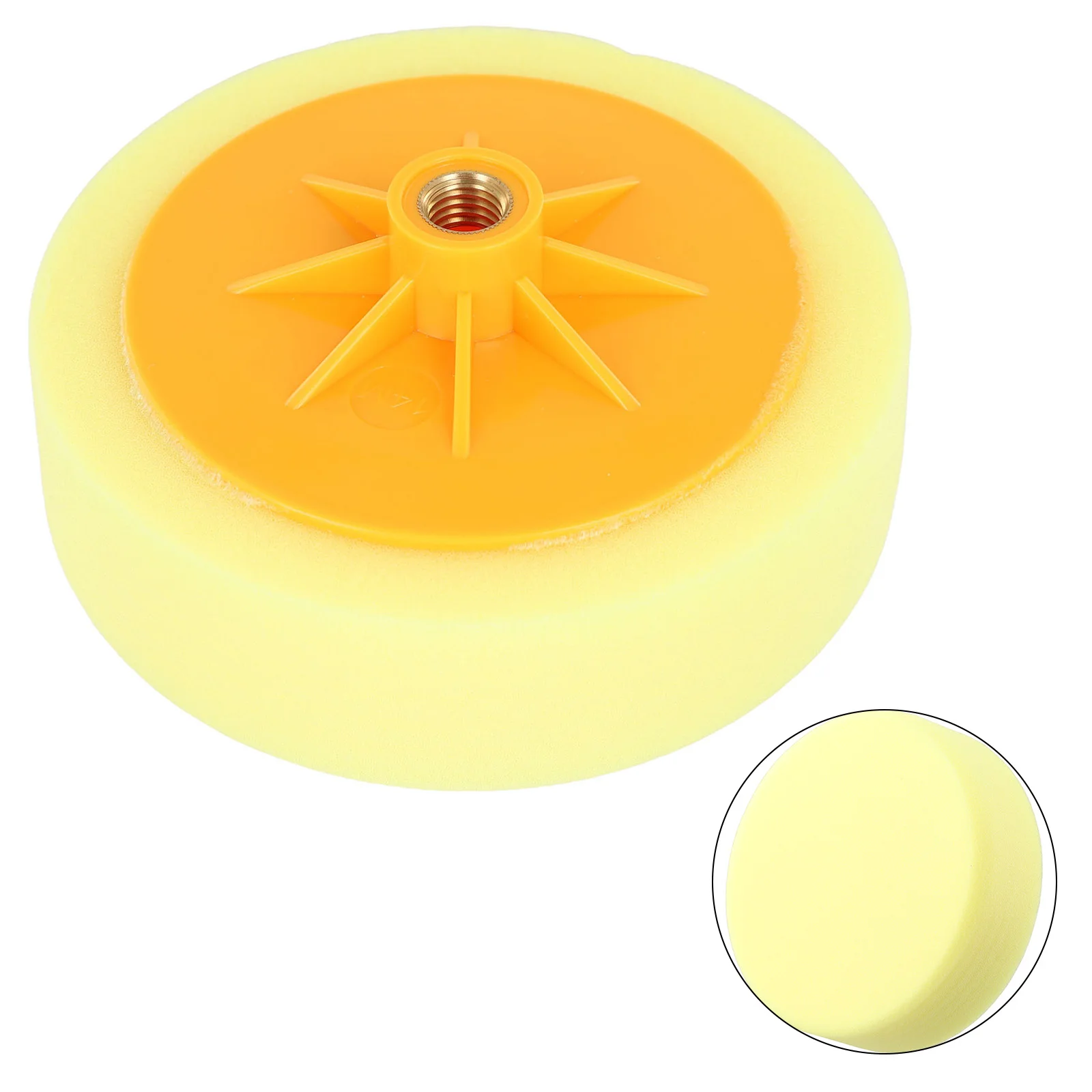 Buffing Sponge Head for Car Polishing with 150mm Diameter 6inch Size and For M14 Thread Suitable for Compound Buffing