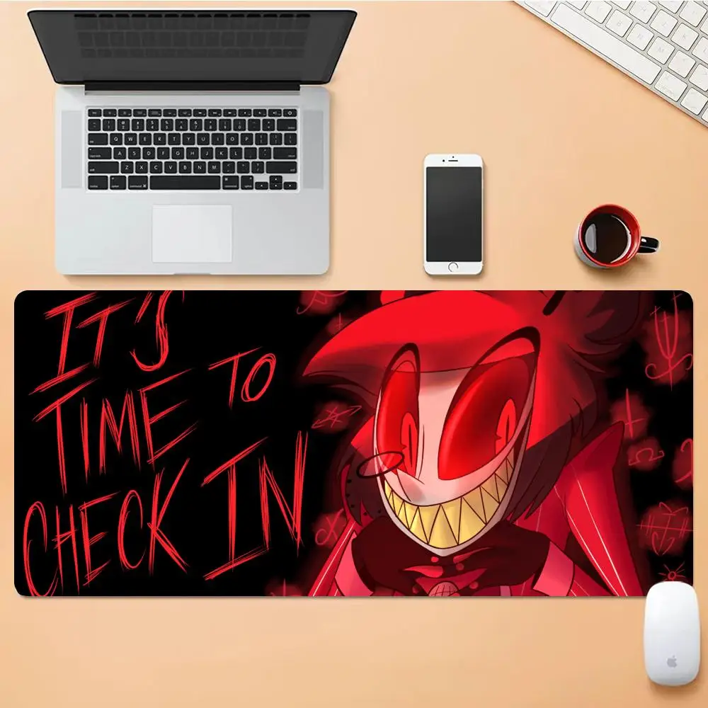 

Alastor H-Hazbin Mouse Pad Desk Mouse Pad Cute HD Desk Pad Extended Gaming Keyboard Mats Large XXL Gamer Mousepad 90x40