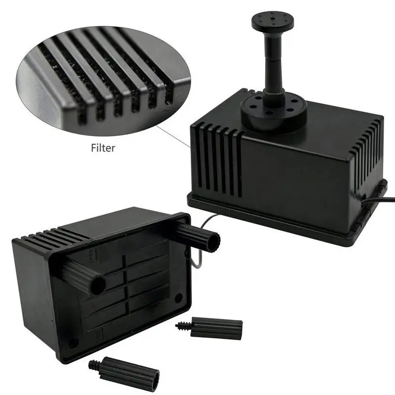 

Solar Fountain Pump Submersible Pond Swimming Pool Garden Miniature Water Bird Outdoor