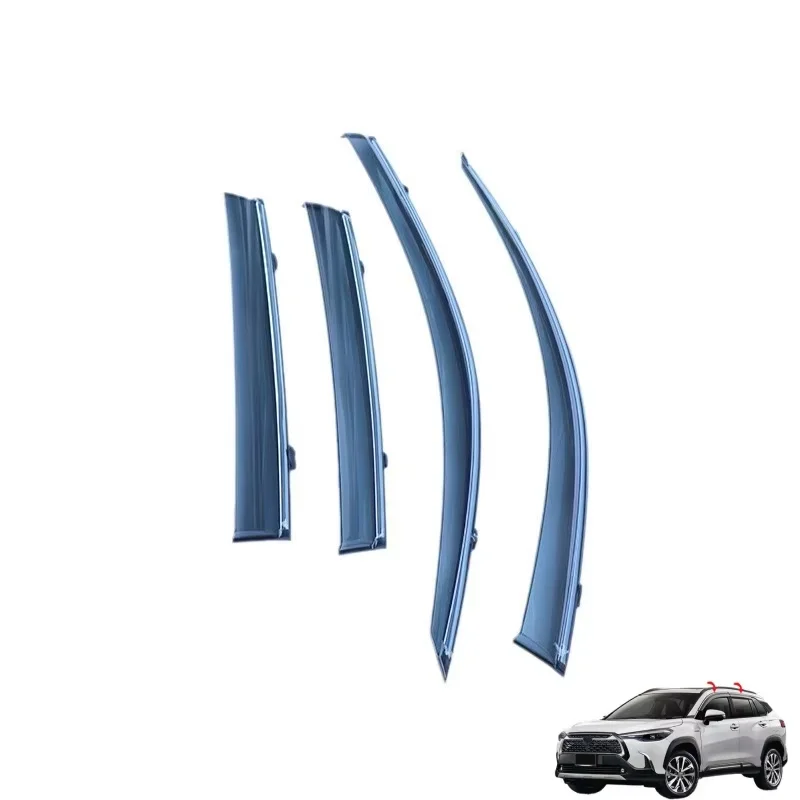 Hook Type Installation Long Design Side Window Visor Sun Deflector Weathershield For Toyota Corolla Cross 2021 2022+