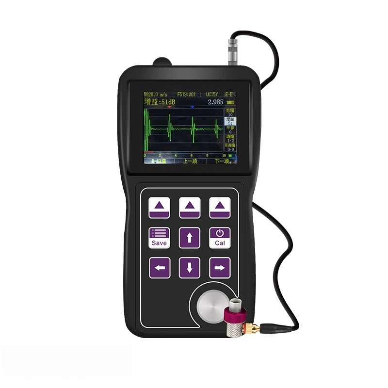 

Sweeping high-precision metal steel plate pipes can penetrate and measure glass thickness. Ultrasonic thickness gauge