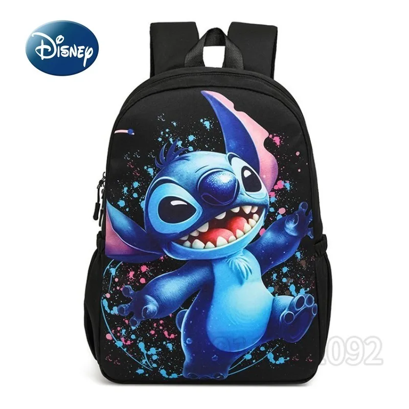 Disney Stitch New Student Backpack 3-piece Set Cartoon Primary School Student Backpack Large Capacity Multifunctional Backpack