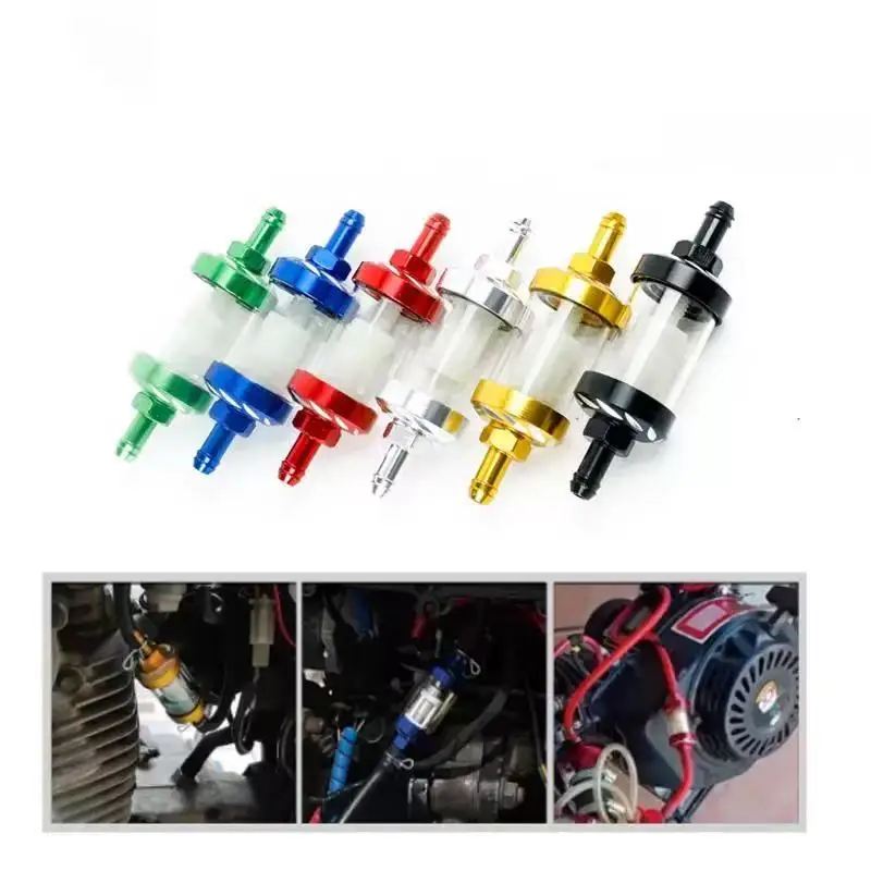 Motorcycle ATV Gasoline Filter Removable Washable Filter Suitable for 50-550CC Enduro MX ADV Street Motorcycle Gasoline Filter