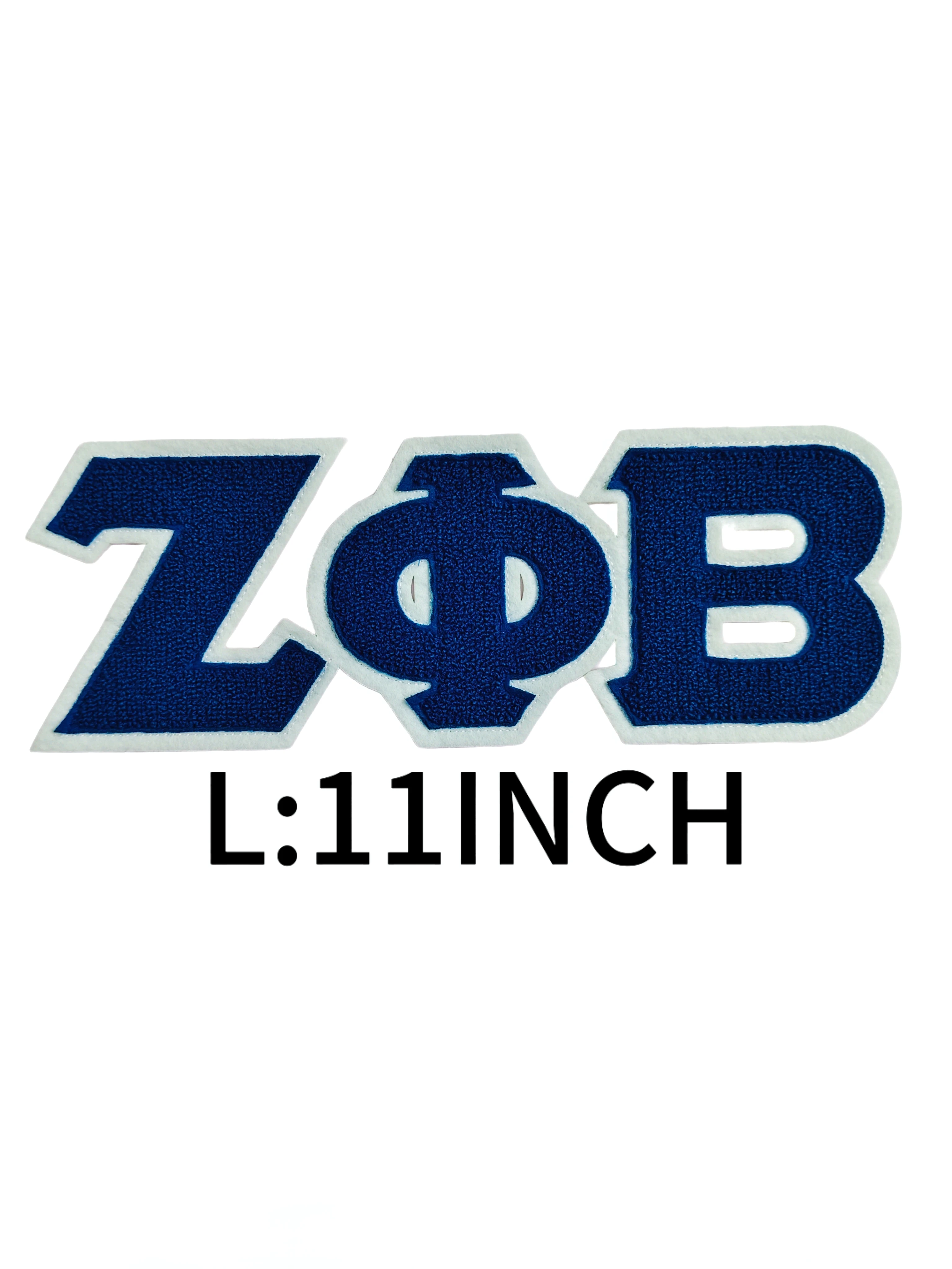 11 Inch Zeta Phi  Beta Sorority patches,Since1920 Embroidered Iron-On Patch and Chenille Patches
