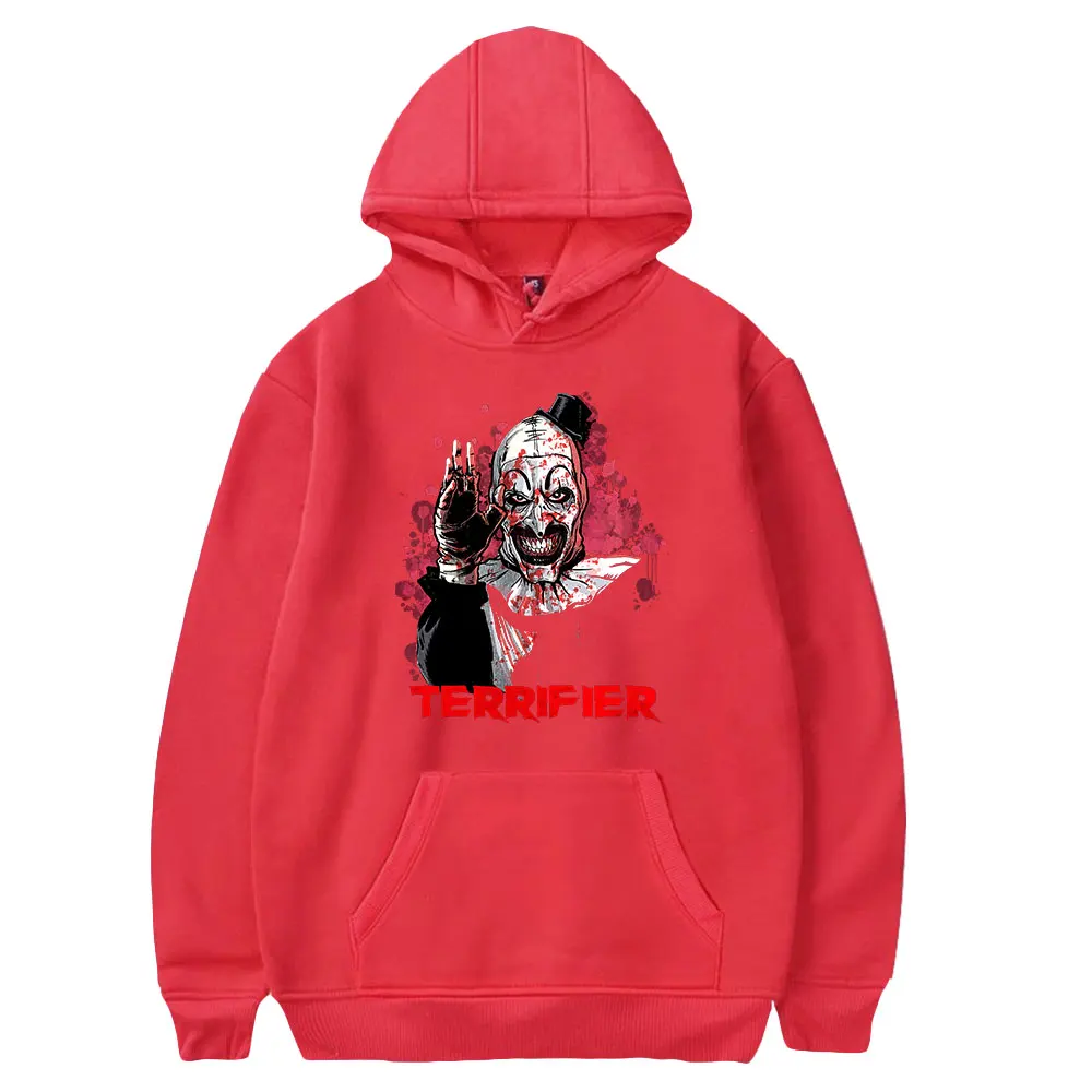 Terrifier 2 Horror Movie Clown Joker Hoodie Unisex Long Sleeve Women Men Hooded Sweatshirt Harajuku Streetwear New Clothes