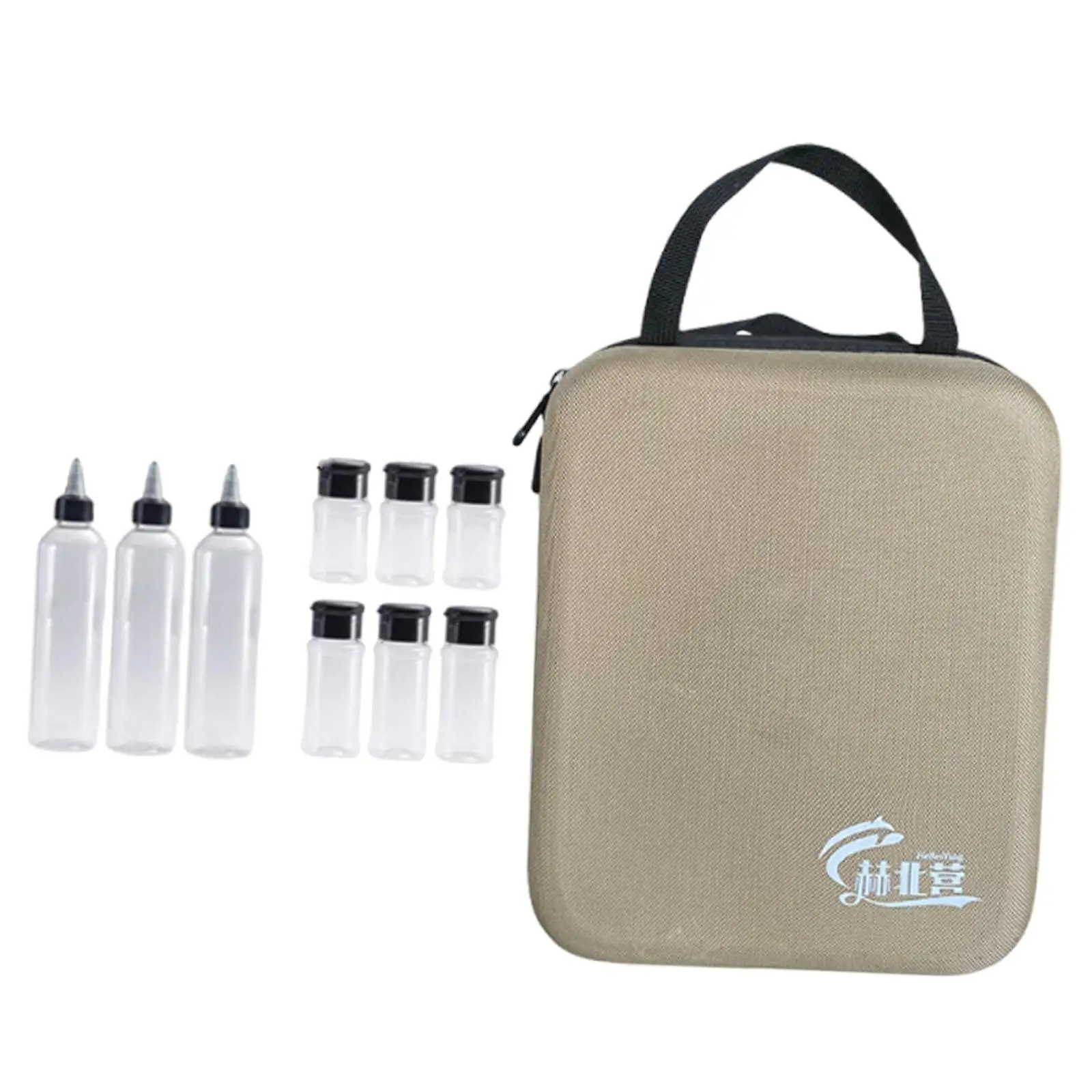11x Camping Spice Jars Kit Durability, Seasoning Set, Premium, EVA Hard Case Spice Containers Portable for Travel Hiking Outdoor view 4