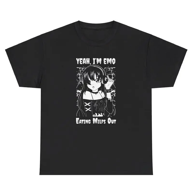 

Футболка Yeah I m Emo Eating Milfs Out, забавная футболка с необычным юмором для взрослых