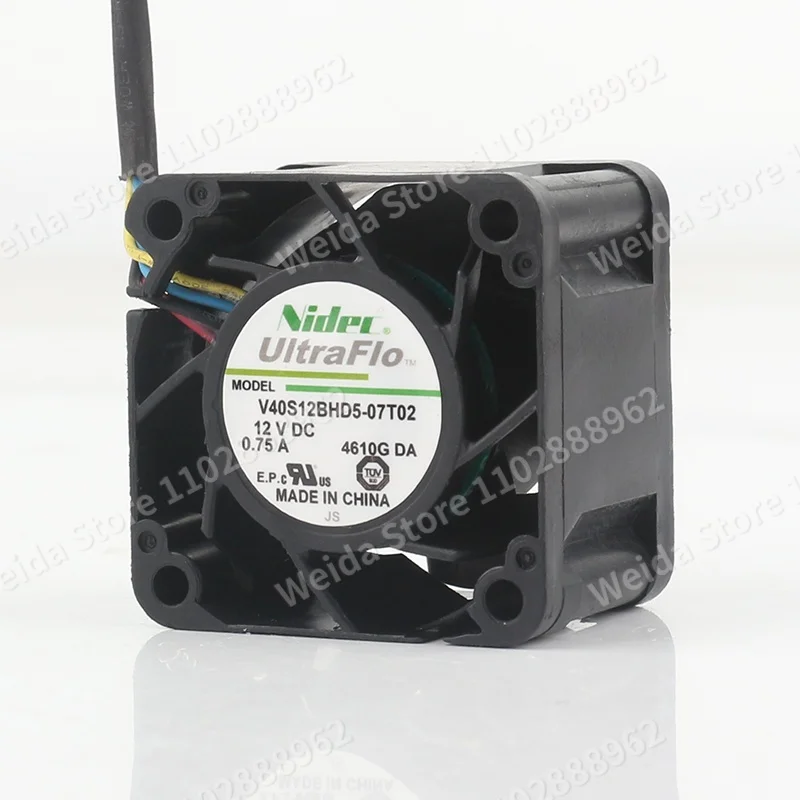 V40S12BHD5-07T02 Nidec 40X40X28MM DC12V 0.75A AC EC 4CM High air volume violent 4028 PWM speed regulation Cooling fan