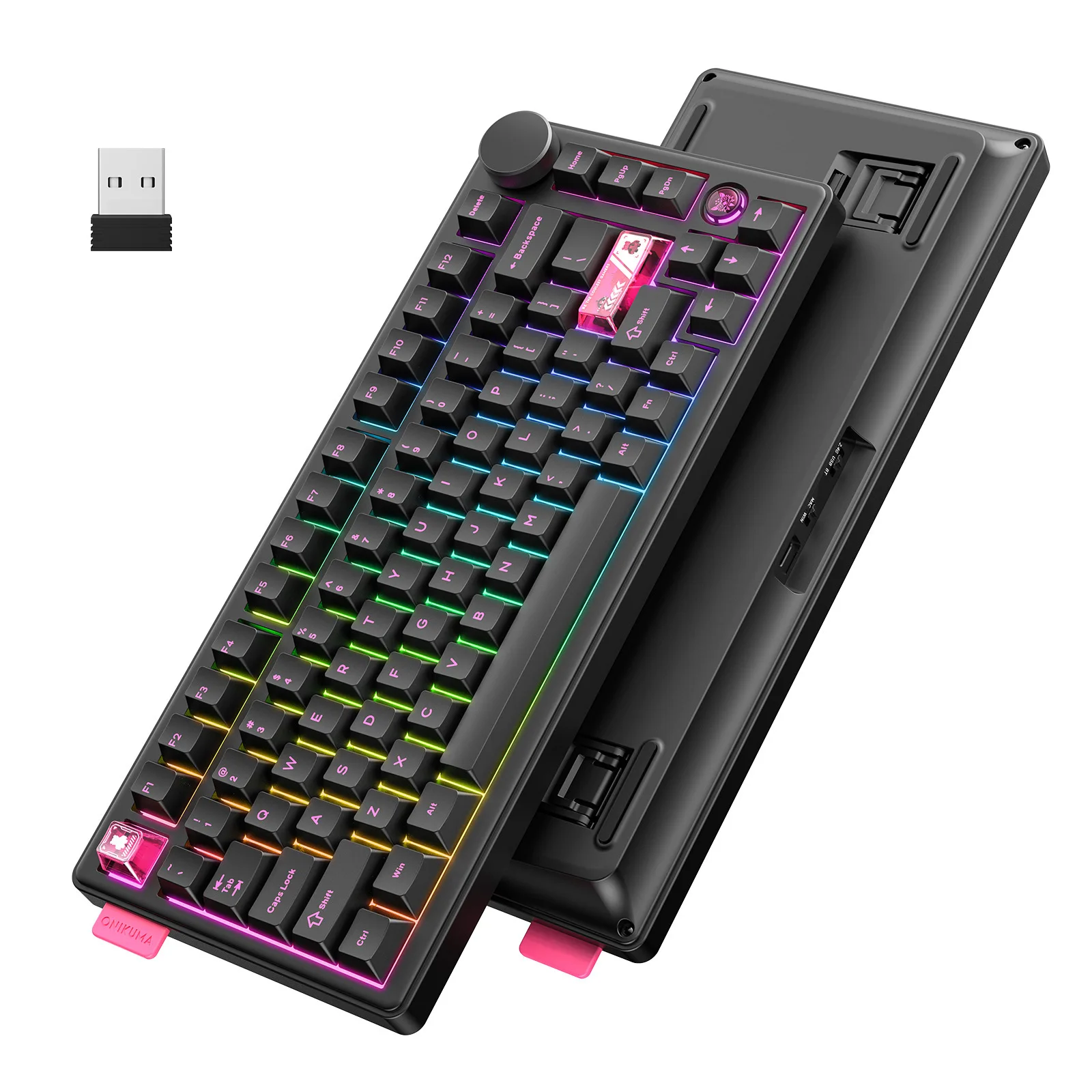 ONIKUMA e-sports mechanical keyboard mahjong tone keyboard wireless wired bluetooth three-mode custom full-key hot swap