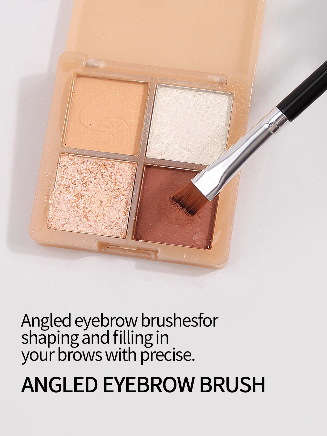 3pcs double head eyebrow brush diagonal eyebrow brush spiral brush blade eyeliner brush mascara brush makeup brush tool