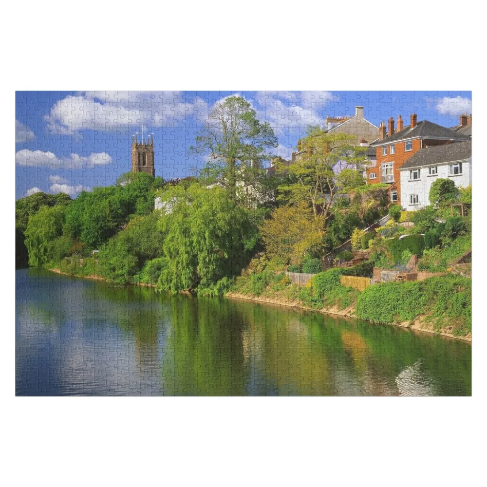 

River Exe at Tiverton Jigsaw Puzzle Jigsaw Custom Custom Child Personalized Gift Ideas Puzzle