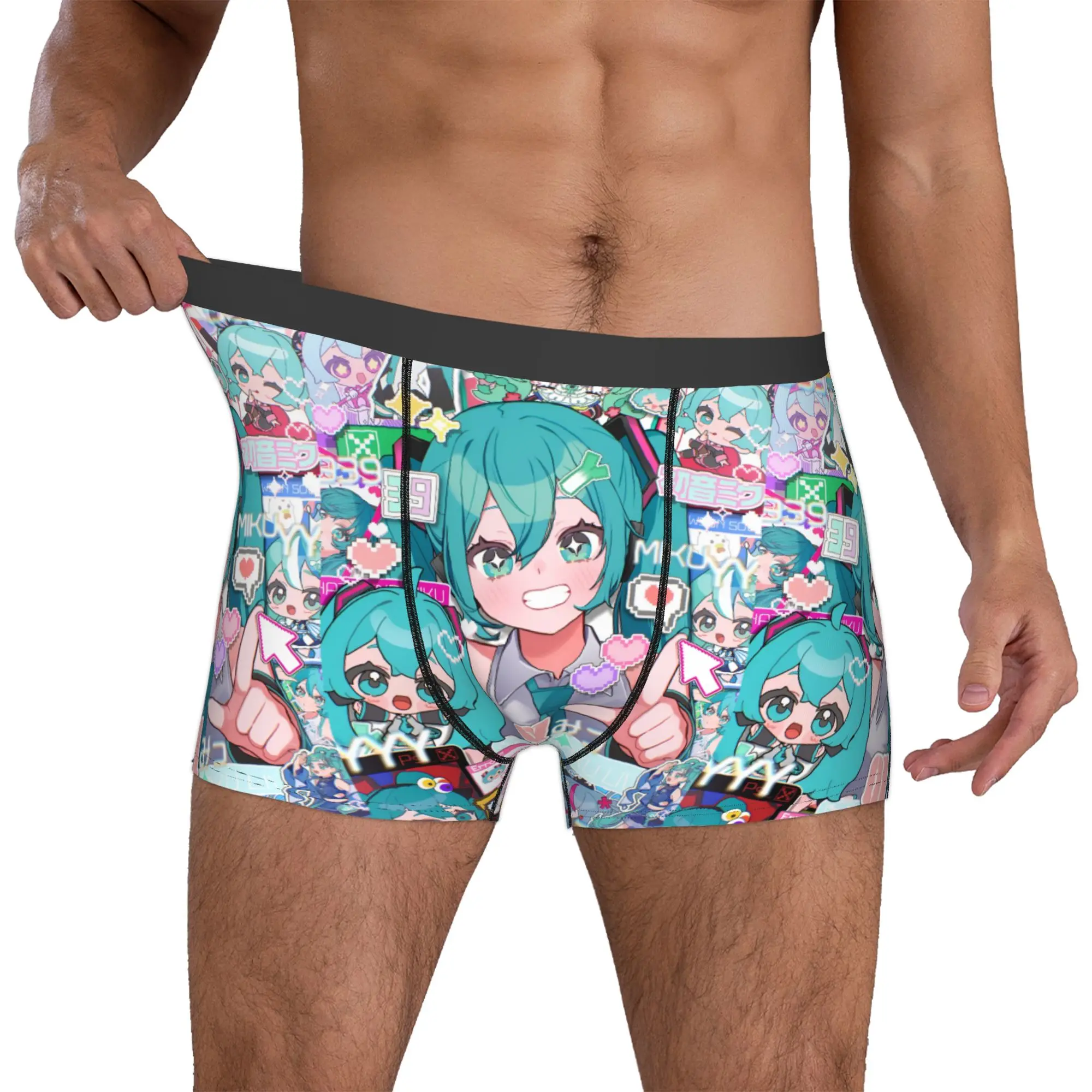 cuecas-boxer-divertidas-personalizadas-com-desenhos-animados-de-hatsune-miku-para-homens-shorts-elasticos-e-confortaveis