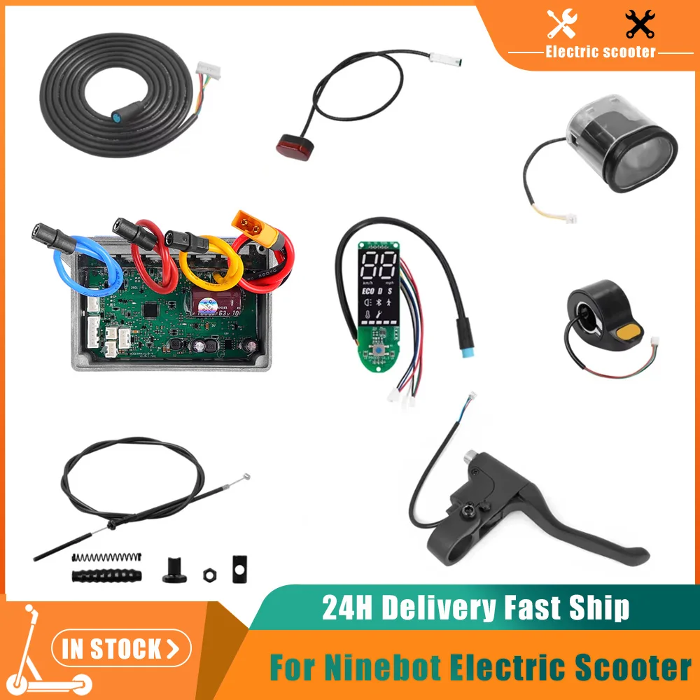 

Детали контроллера дисплея приборной панели для Ninebot Max G30, передняя лампа электронного скутера, задний фонарь, дроссельная заслонка, ускоритель, часть ручки тормоза