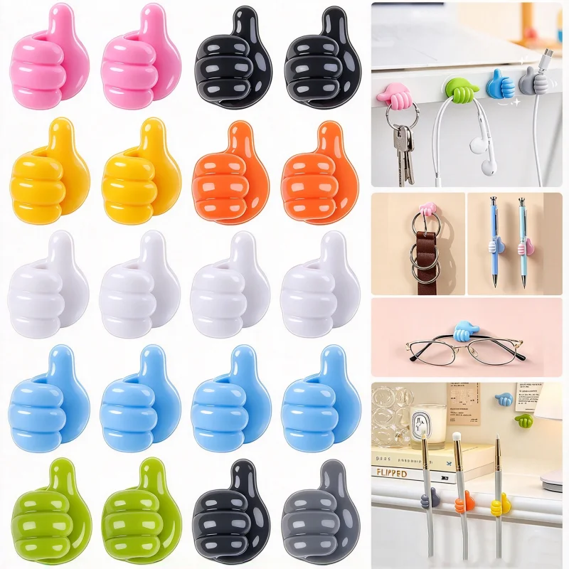 Silicone Cable Clips 50Pcs/1pc, Thumb Cable Organizer, USB Wire Holder Desktop Cord Manager for Earphone Mouse Cable