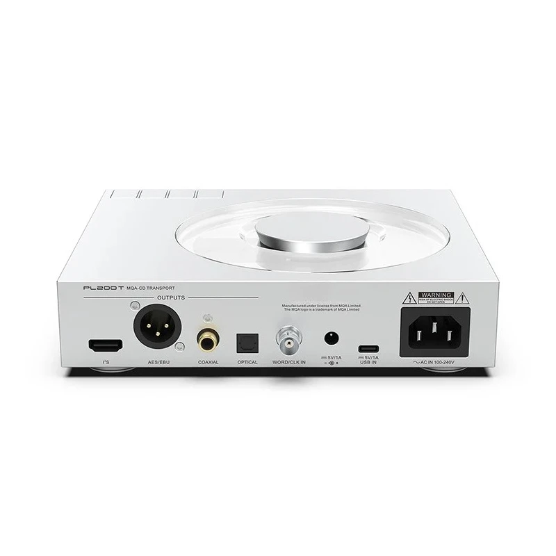 PL200T MQA-CD Transport Reference Level Digital Interface Functions P.A.S.S Servo System Lid-Open Playback Mod CNC