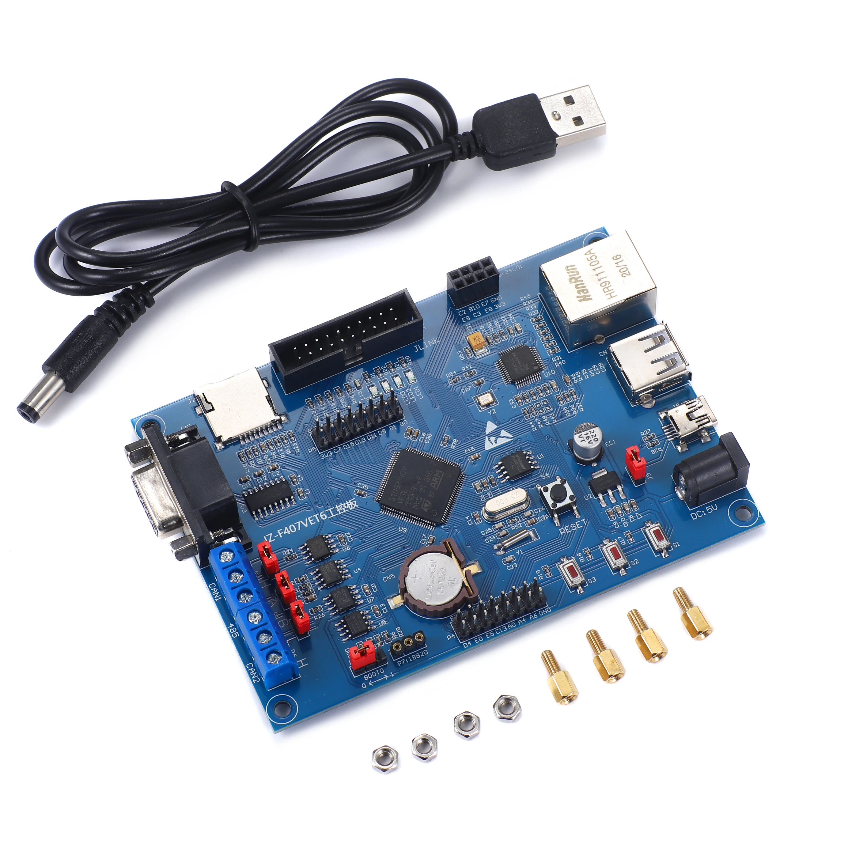 1Set Industrial Control Development Board STM32F407VET6 Learning 485 Dual CAN Ethernet Internet of Things STM32 Original