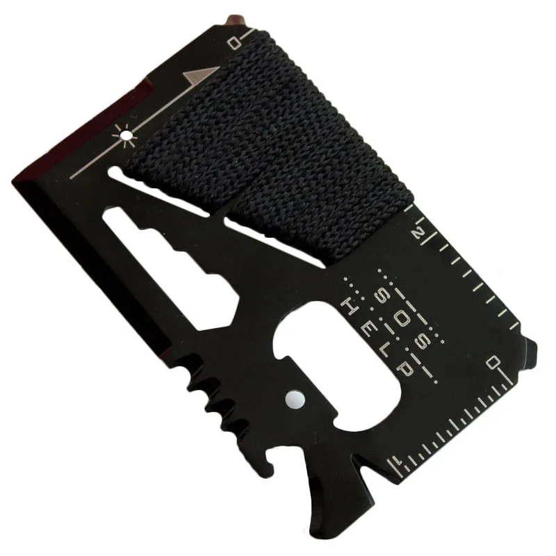 Multi Tool Card Lifesaving Survival Tool Card Lightweight and Portable 14 IN 1 Multi Function Card for Outdoor Activities