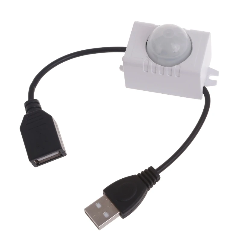 5V 2A PIR Motion Activated Mini Body PIR  Switchs with USB  for LED Strip Security Camera USB Ceiling Fan