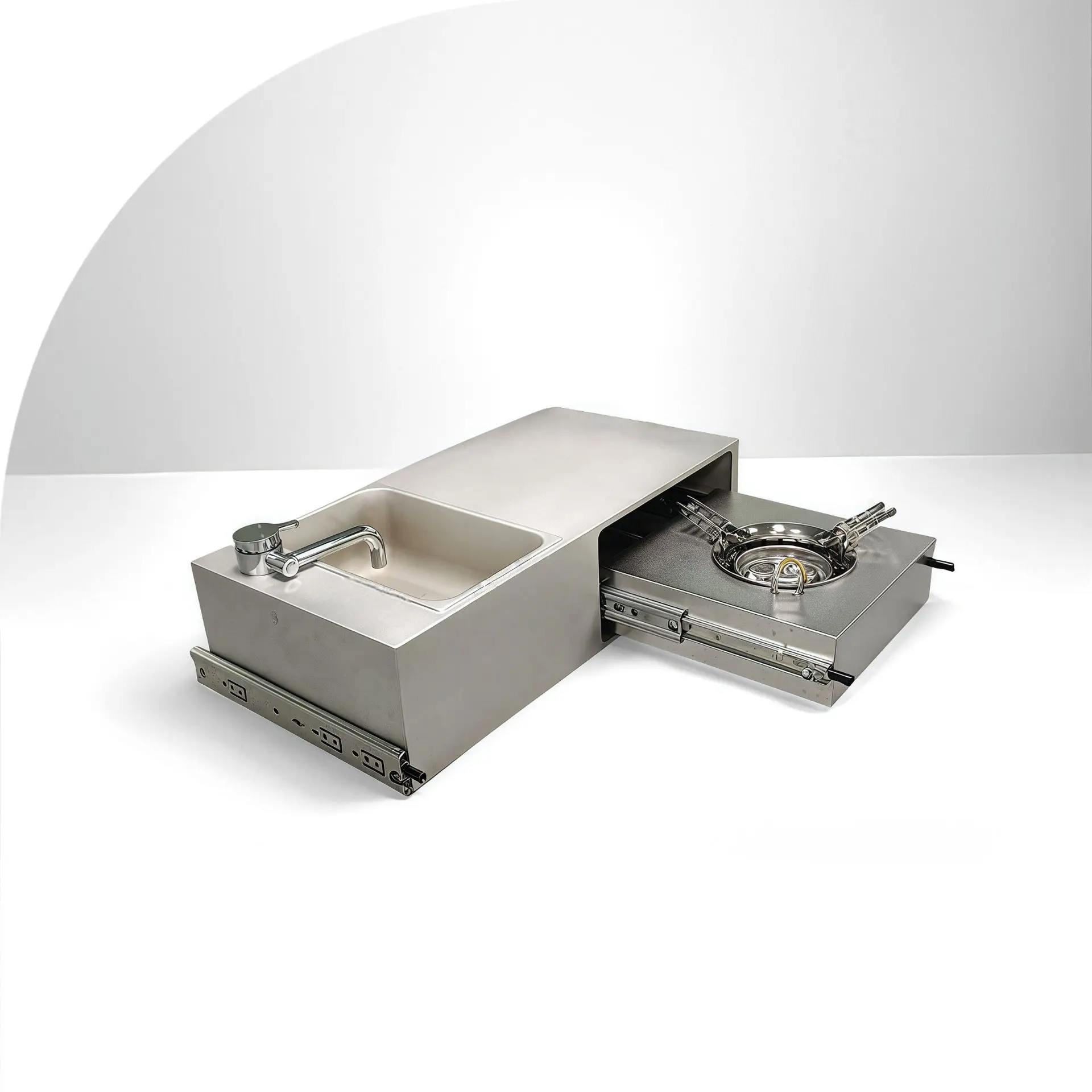 Special RV outdoor kitchen stainless steel auto parts, General Motors car modified rust-proof aluminum alloy metal