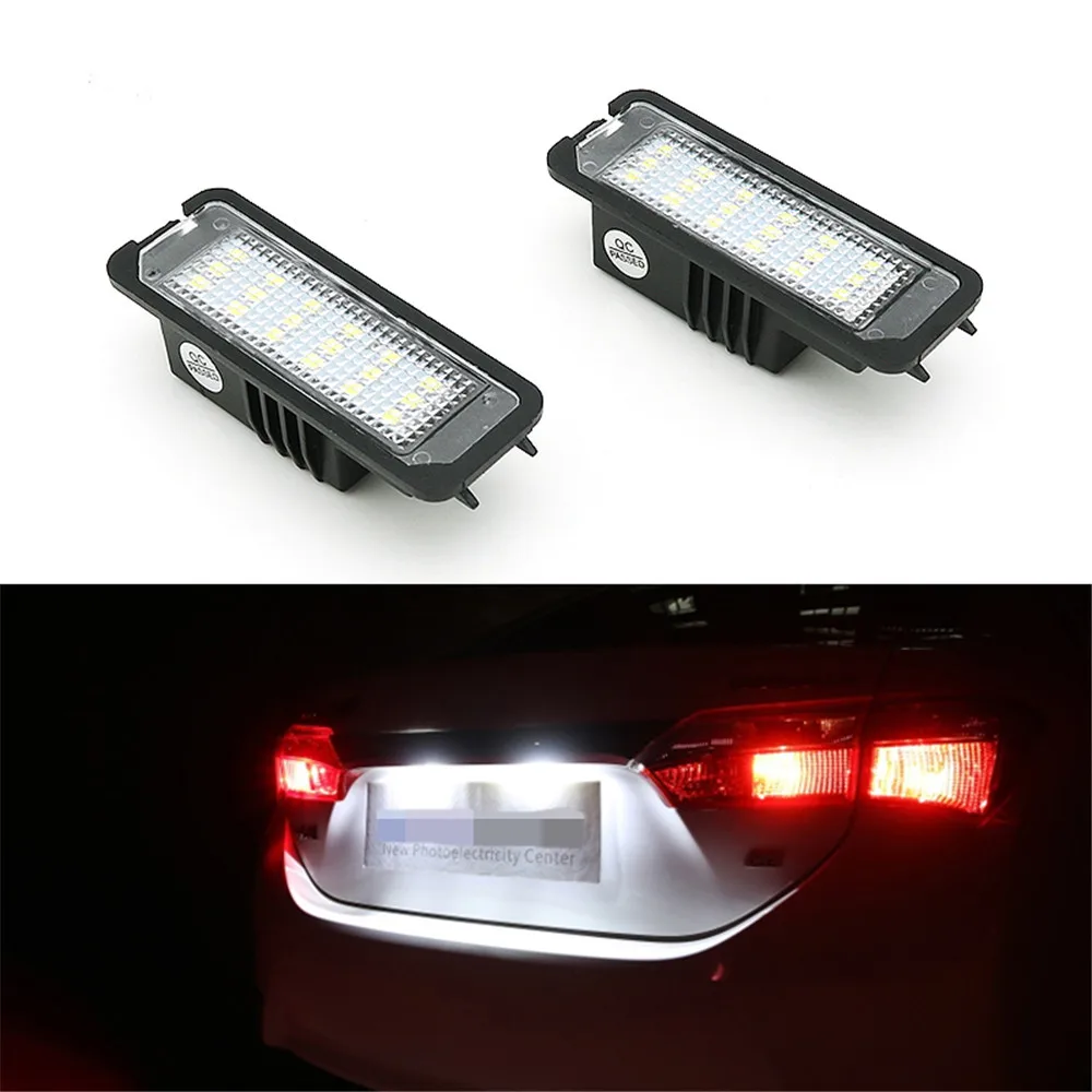 

2 шт. светодиодных ламп для подсветки номерного знака Canbus для VW GOLF 4 5 6 7 Polo 6R Scirocco Passat B6 3c Limousine 2005-2010