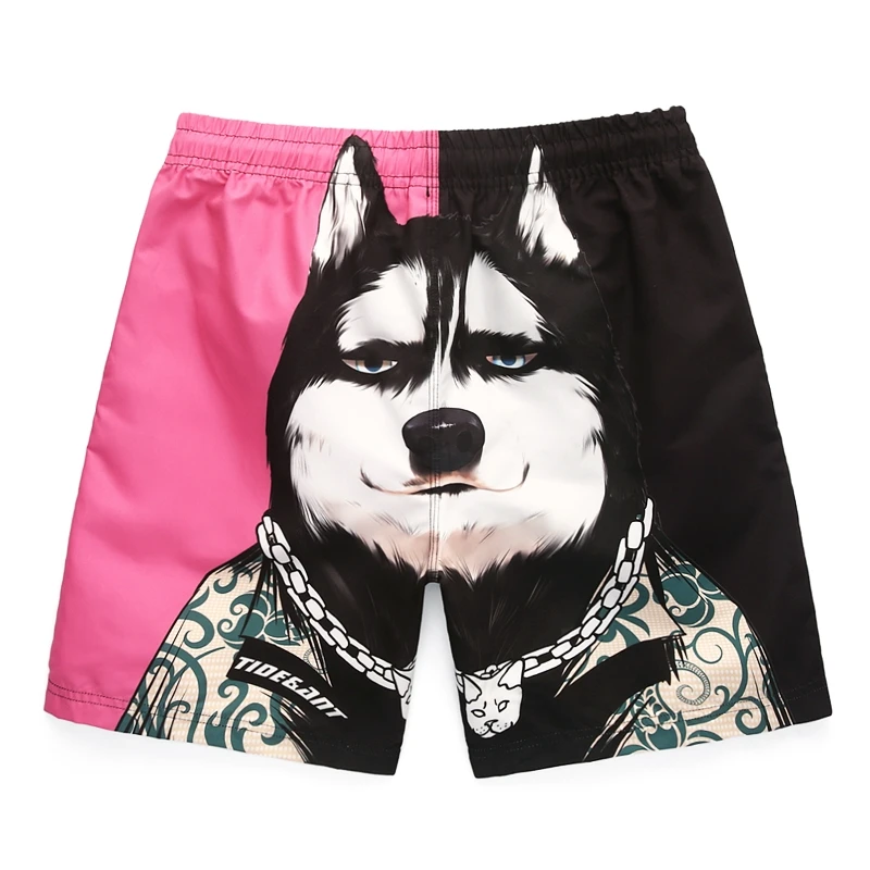

Men's Hawaiian Swimming Trunks 3D Abstract Paper Kitten Print Shorts quick-drying Outdoor Leisure Sports Fashion men's Shorts