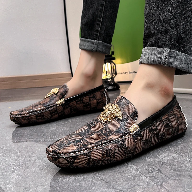 

Size 48 Mens Shoes Fashion Leather Casual Shoes for Men Luxury Designer Shoes Men Loafers New Soft Flats Shoe Zapatillas Hombre