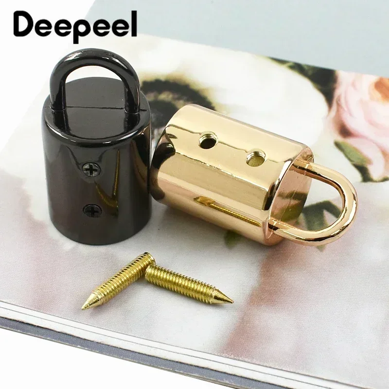 5/10/20Pcs Deepeel 14mm Metal Bag Buckle Handbag Strap Tassel Cap Clasp Hook Connector Hanger Rope Lock DIY Hardware Accessories