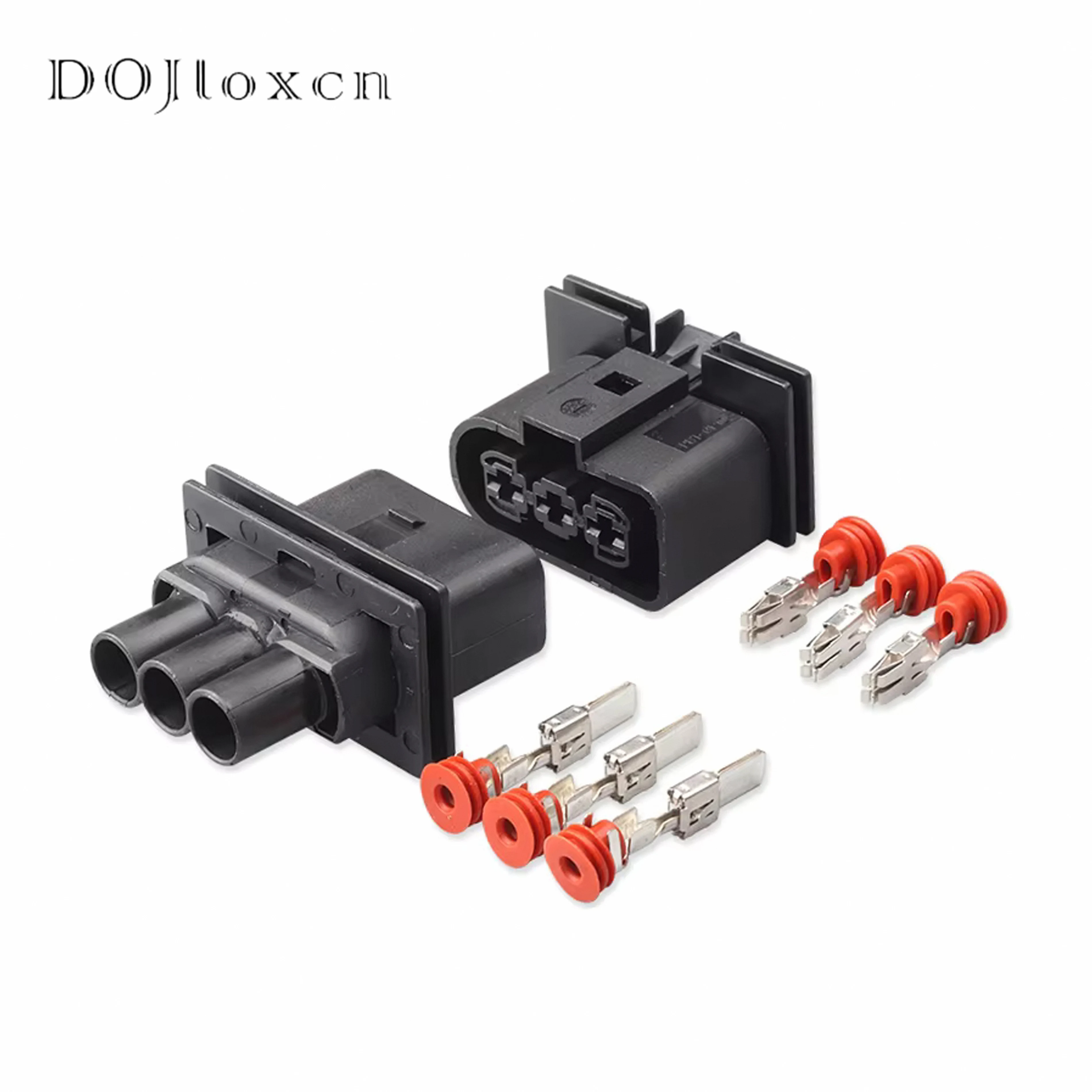 

1/5/10/20/50 Sets 3 Pin 1J0906443 Automobile Waterproof Male Female Plug 280 Series Sealed Plastic Wring Harness Connector
