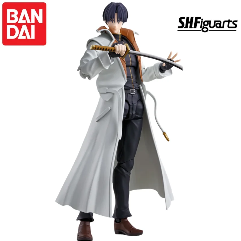 

Bandai Original In Stock S H Figuarts Rurouni Kenshin Shinomori Aoshi Action Figure Model Doll Brand New Boxed Garage