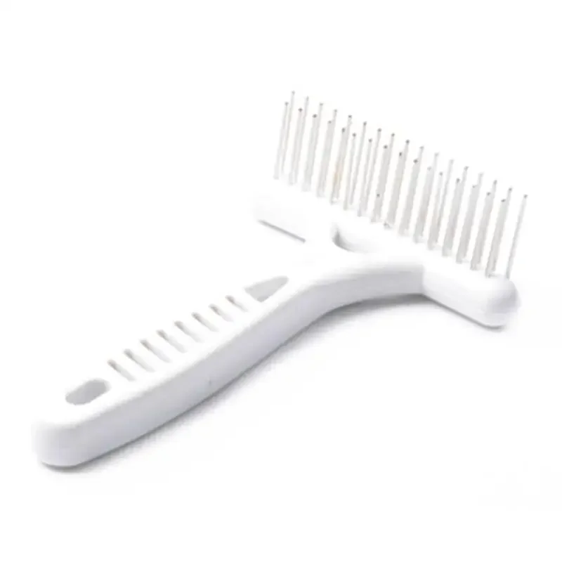 White Rake Comb for Dogs Brush Short Long Hair Fur Shedding Remove Cat Dog Brush Grooming Tools Pet Dog Supplies