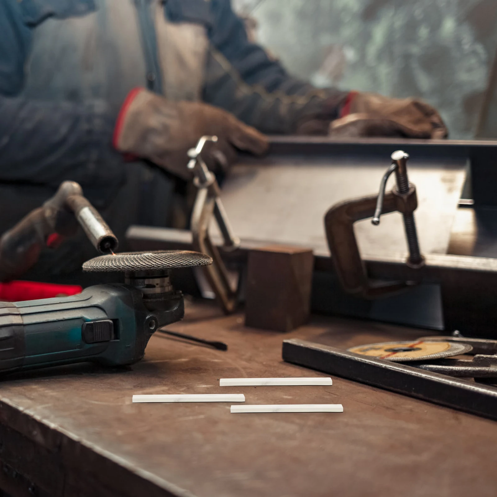 

18Pcs Welding Soapstone Pen Refills High-Density Stone Mine Material for Accurate Marking and Lining Tasks Soap Stones Welding