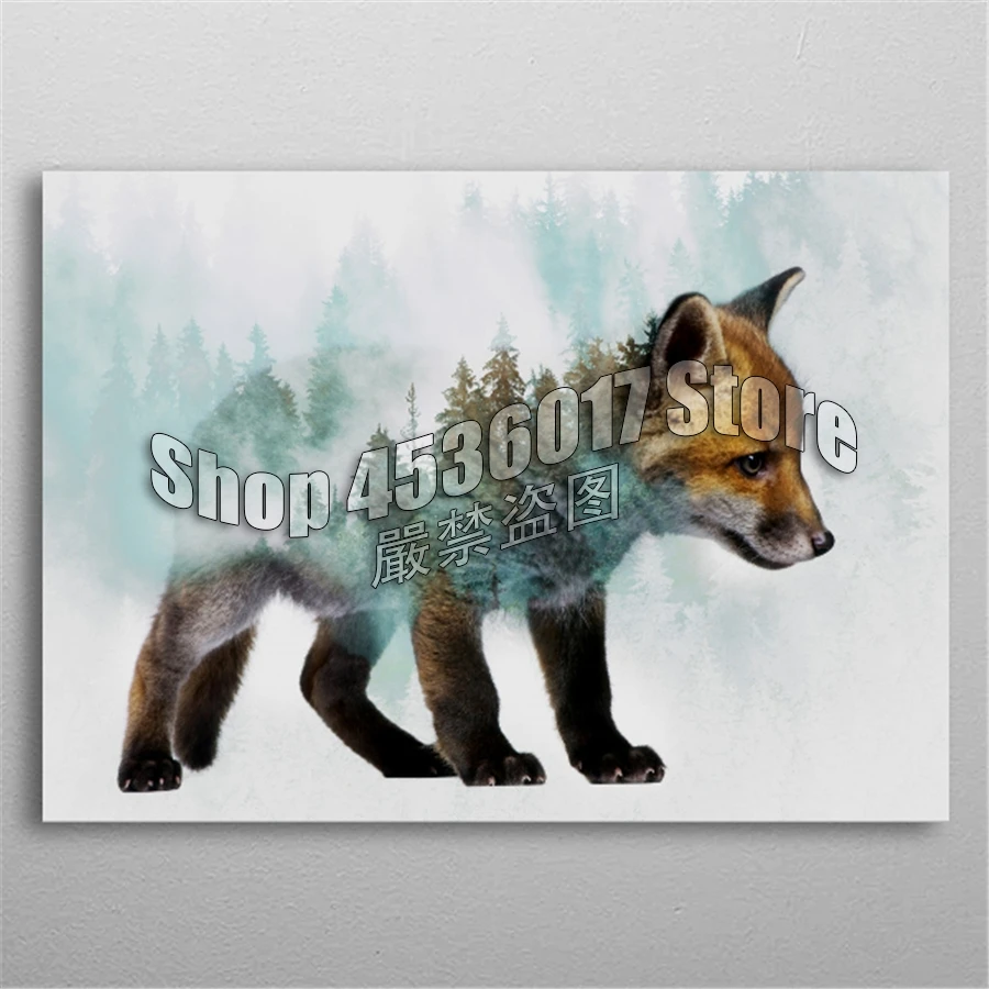 5d Diy Diamond Painting Cross stitch kits Fox & Forest Embroidery Diamond Mosaic Full Gifts decoración hogar pintura de diamante