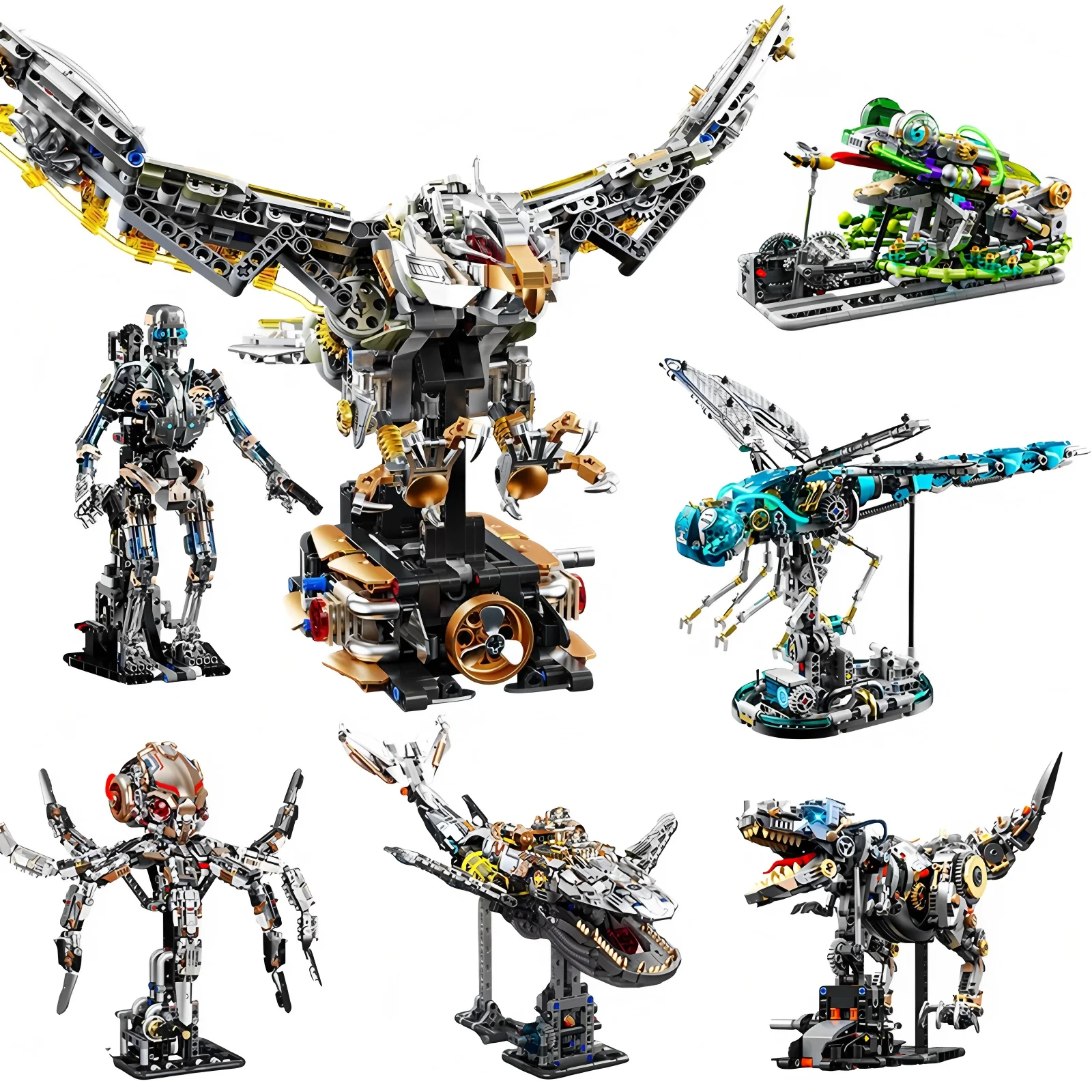 

Building block models, children's mechanical building blocks, scientific building blocks, educational toys, DIY gifts