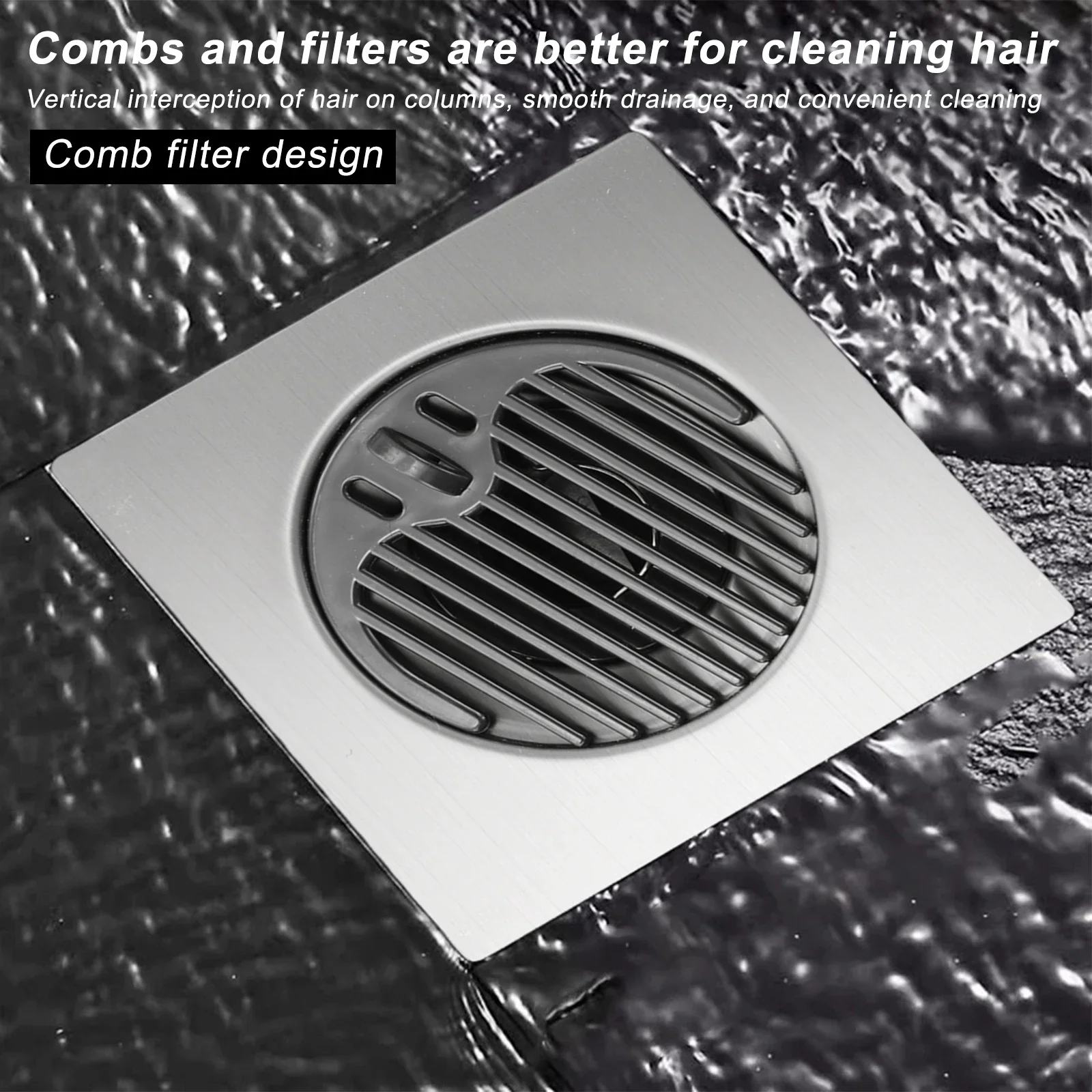 ห้องน้ําบ้านท่อระบายน้ําชั้นกันกลิ่นสีเทาติดตั้งง่ายประสิทธิภาพยาวนานการออกแบบการติดตั้งที่ถอดออกได้