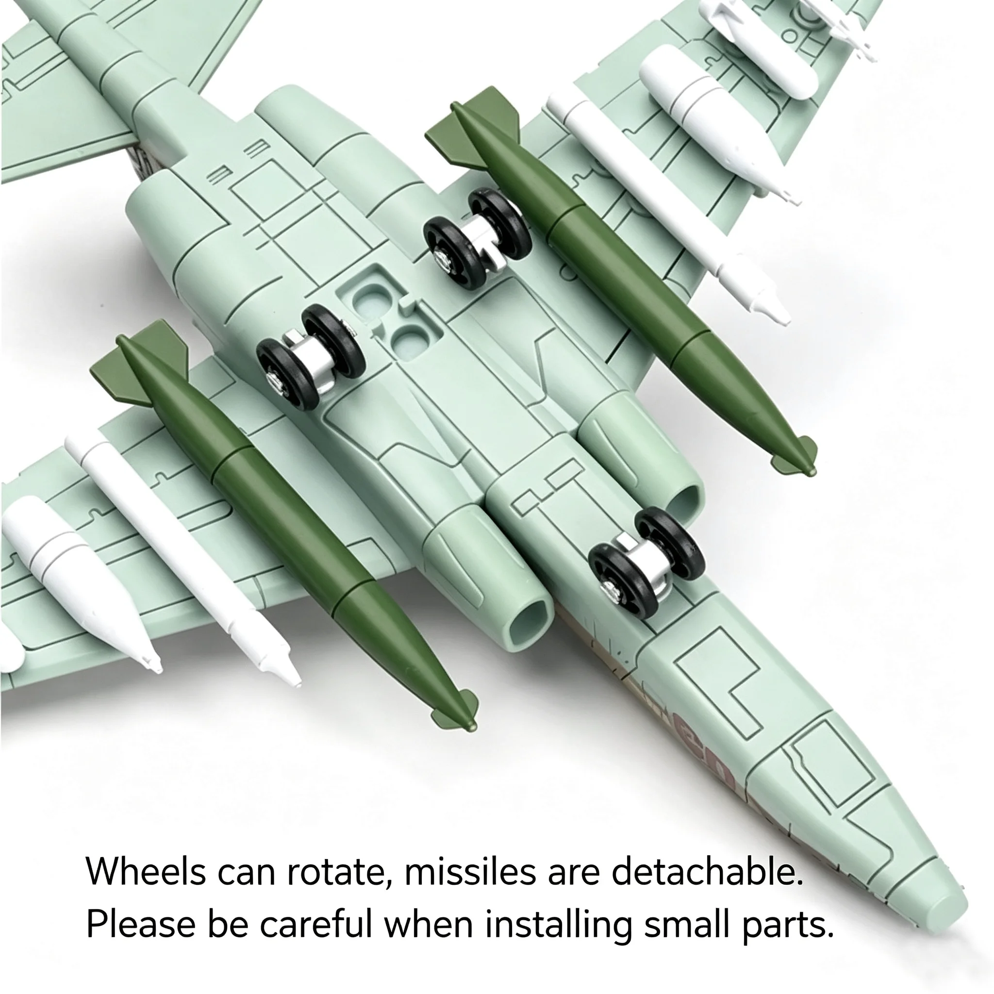 SU‑25 Frogfoot Support Attack Jet Model, Glue‑Free Freely Assembly Military Aircraft, Hobby Collectible Display Toy Gift