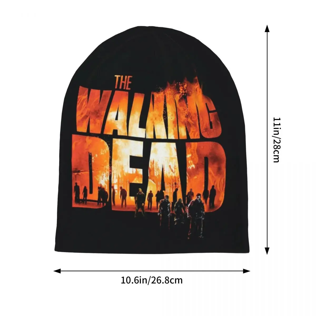 The Walking Dead Horror Movie Skullies Beanies Hats Violence Rick Grimes Casual Unisex Street Cap Warm Dual-use Bonnet Hat