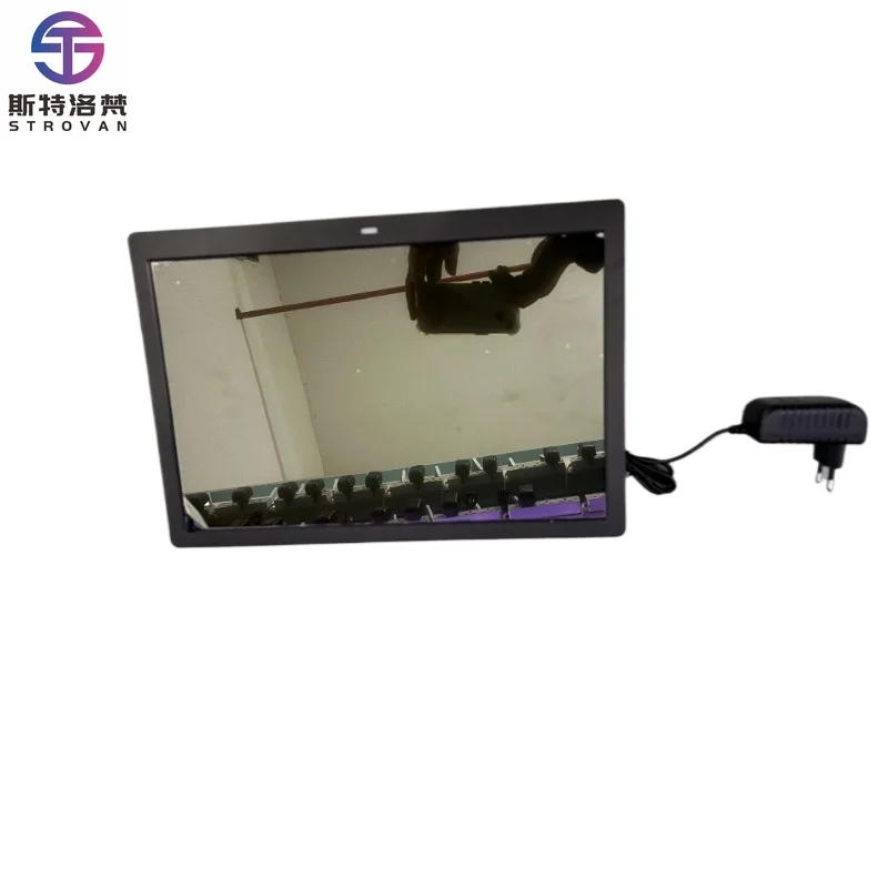 

15 Inch Digital Photo Frame, LCD Picture Frame with Remote Control, Support USB SD Card, Music Video Playback & Multi-Slideshow