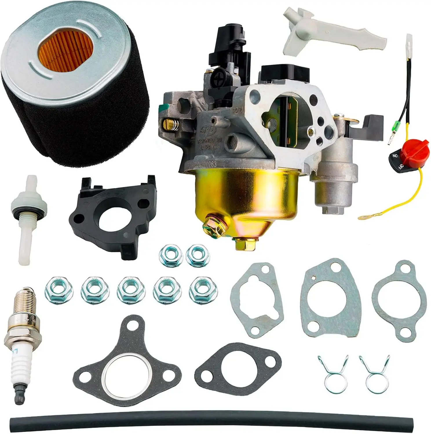 For Honda GX340 GX390 GX420 Carburetor Air Filter Kit 11HP 13HP 16HP Predator 420cc Engine