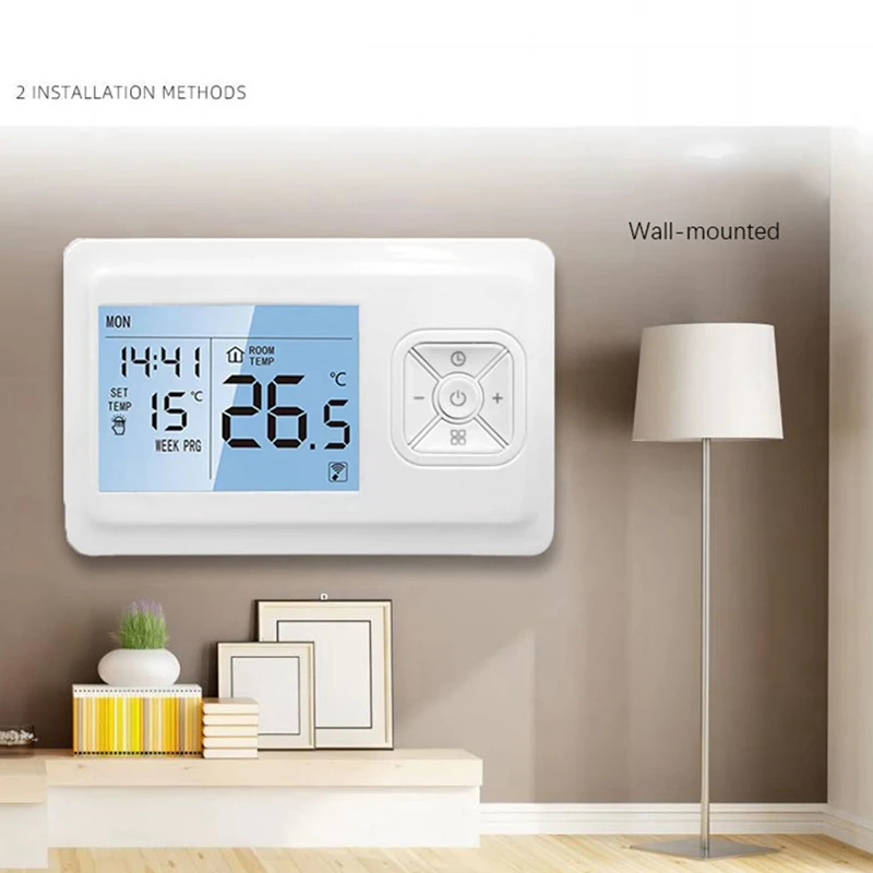 Bezprzewodowy programowalny regulator temperatury Inteligentny regulator temperatury do ogrzewania wody w kotle gazowym