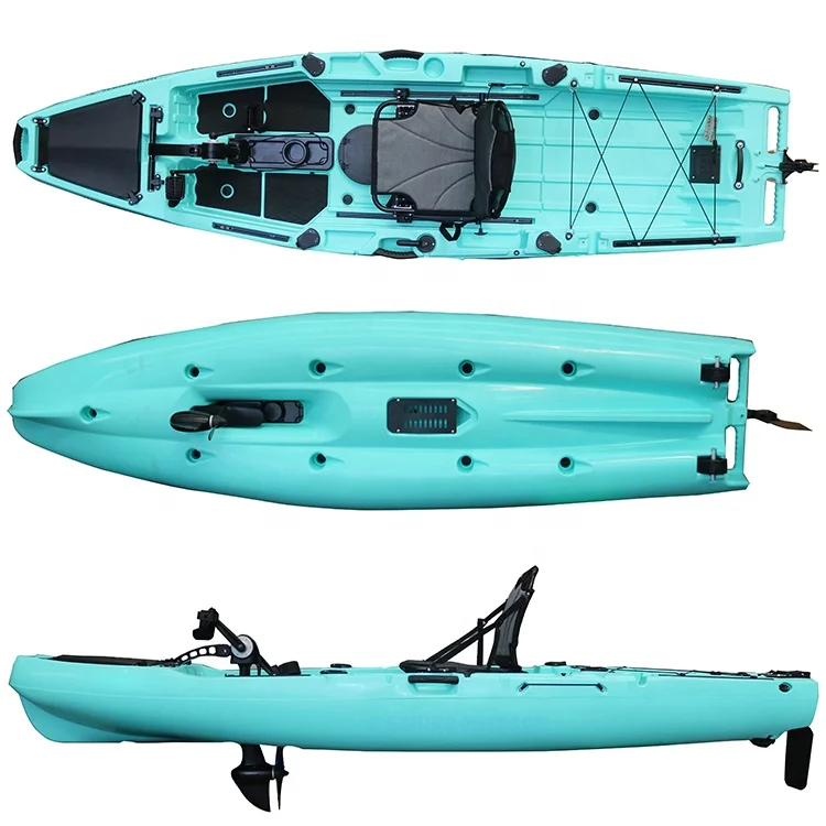 

10-футовый высококачественный одиночный пропеллер, педаль, привод, каноэ, каяк для рыбалки