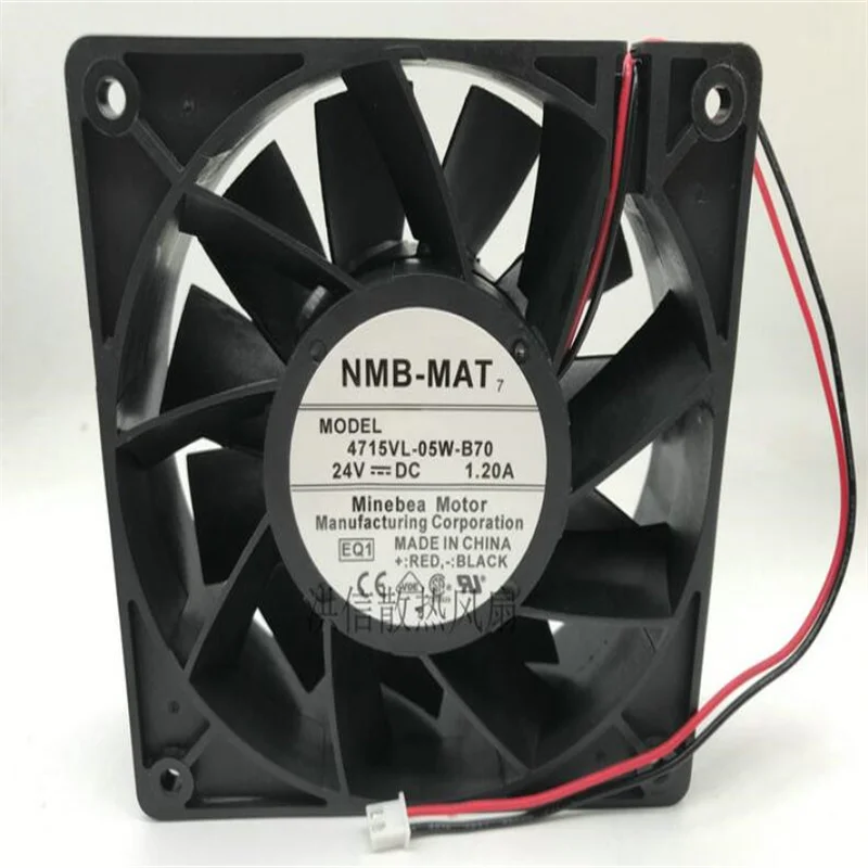 

NMB-MAT 4715VL-05W-B70 DC 24V 1.20A Two-line high-volume frequency converter fans