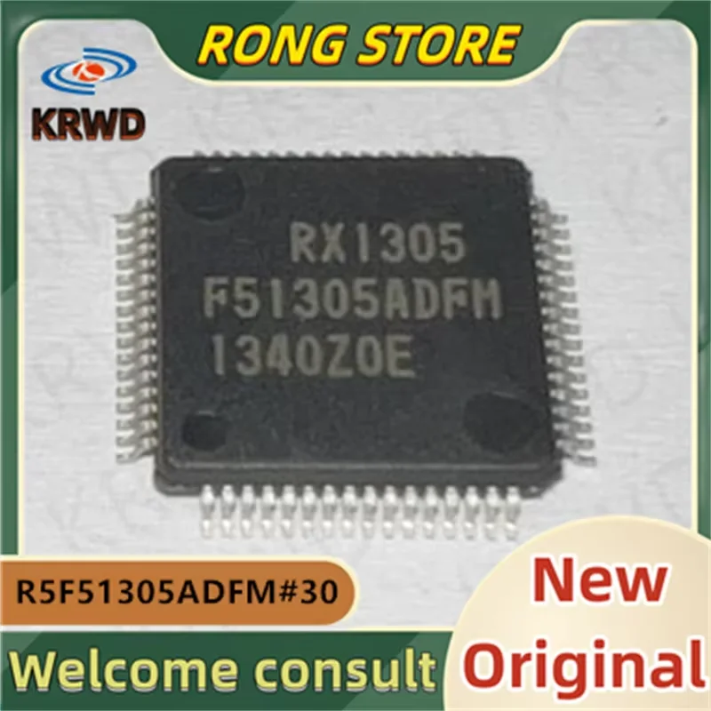 5PCS F51305ADFM New and Original Chip IC R5F51305ADFM#30 R5F51305ADFM LFQFP64 R5F51305 Microcontroller