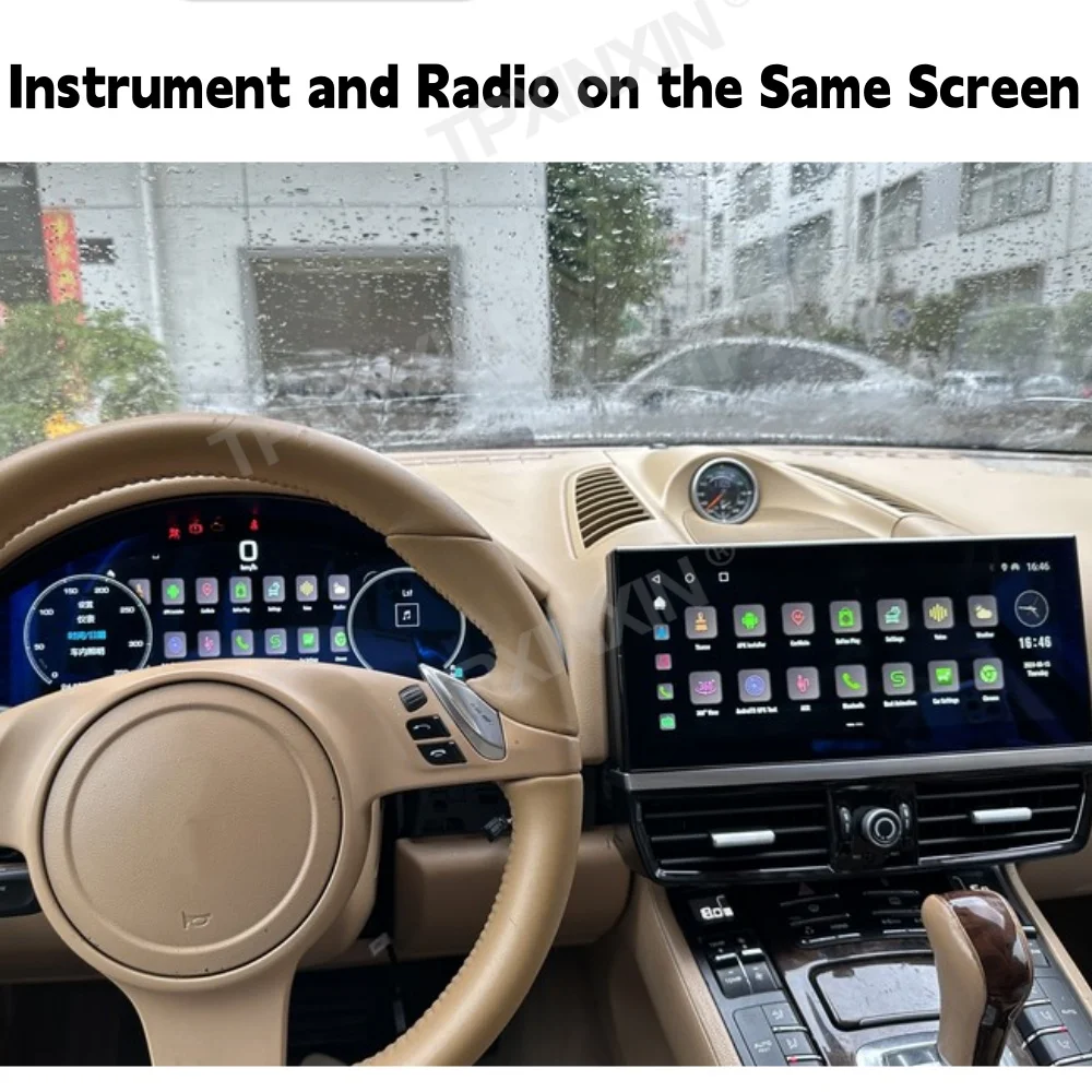 

For Porsche Cayenne 2010~2017 Upgrade 2024 Car Dashboard Instrument Display Speedometer Virtual LCD Instrument Cluster Cockpit