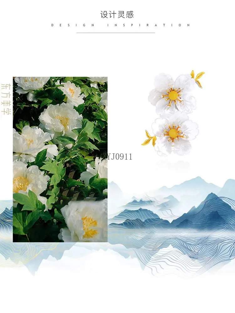 باندي زهرة اللؤلؤ الصدار الإناث موازية زهرة بروش الراقية مزاجه اللباس الملحقات دبوس الراقية هدية ضوء الفاخرة