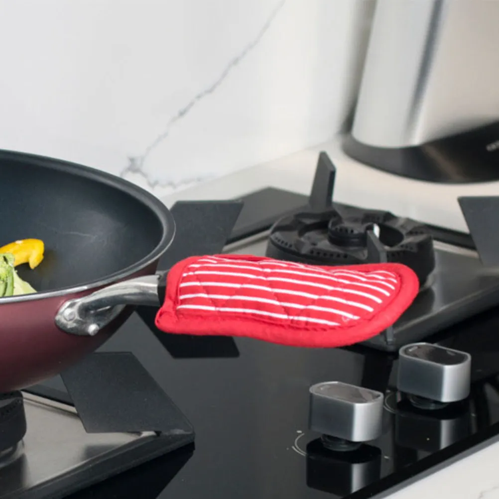 

8Pcs Skin Friendly Heat Resistant Handle Covers Non-Skid Pot Holder Sleeve for Cast Iron Skillet Hot Pan Oven Baking Use