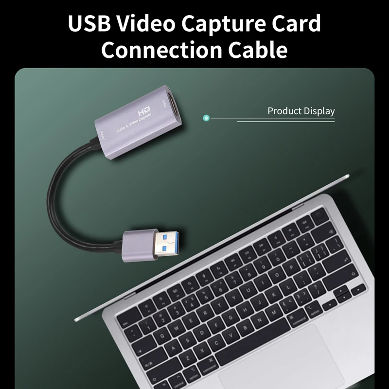 APPLIA-فيديو بطاقة التقاط الصوت والفيديو USB 3.0 HD بطاقة التقاط الصوت والفيديو 4K 60FPS لعبة في الوقت الحقيقي بث مسجل فيديو جهاز التقاط الصوت والفيديو