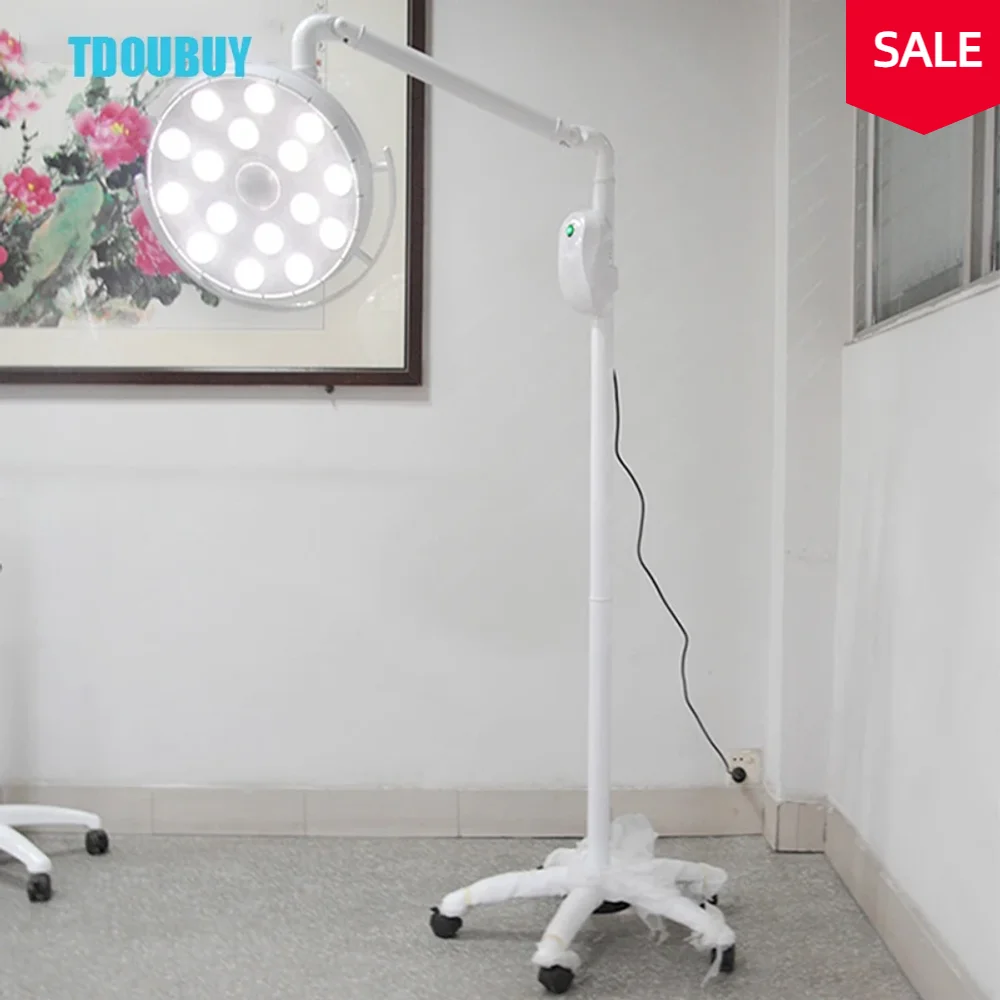 TDOUBEAUTY 20-Hole 60W Surgical Ceiling  Dental  Lamp Stand Mobile For Dental Clinics Pet Hospital Lighting（110-240V）